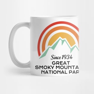 Great Smoky Mountains National Park Retro Mug